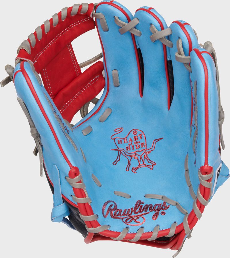 Rawlings Heart Of The Hide Series 11.5-Inch Baseball Glove - Right Hand Thrower - Columbia Blue