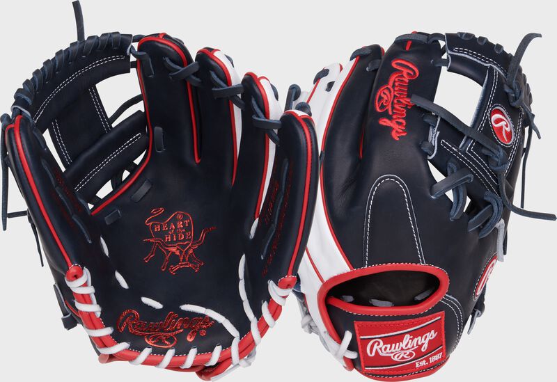 Rawlings Heart Of The Hide With Contour Technology 11.5-Inch Baseball Glove  - Right Hand Thrower - Navy