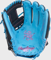 Rawlings Heart Of The Hide Series 11.75-Inch Baseball Glove - Right Hand Thrower - Columbia Blue/Navy