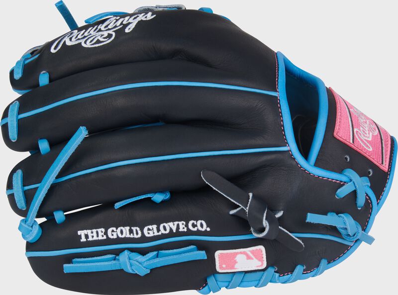Rawlings Heart Of The Hide Series 11.75-Inch Baseball Glove - Right Hand Thrower - Columbia Blue/Navy