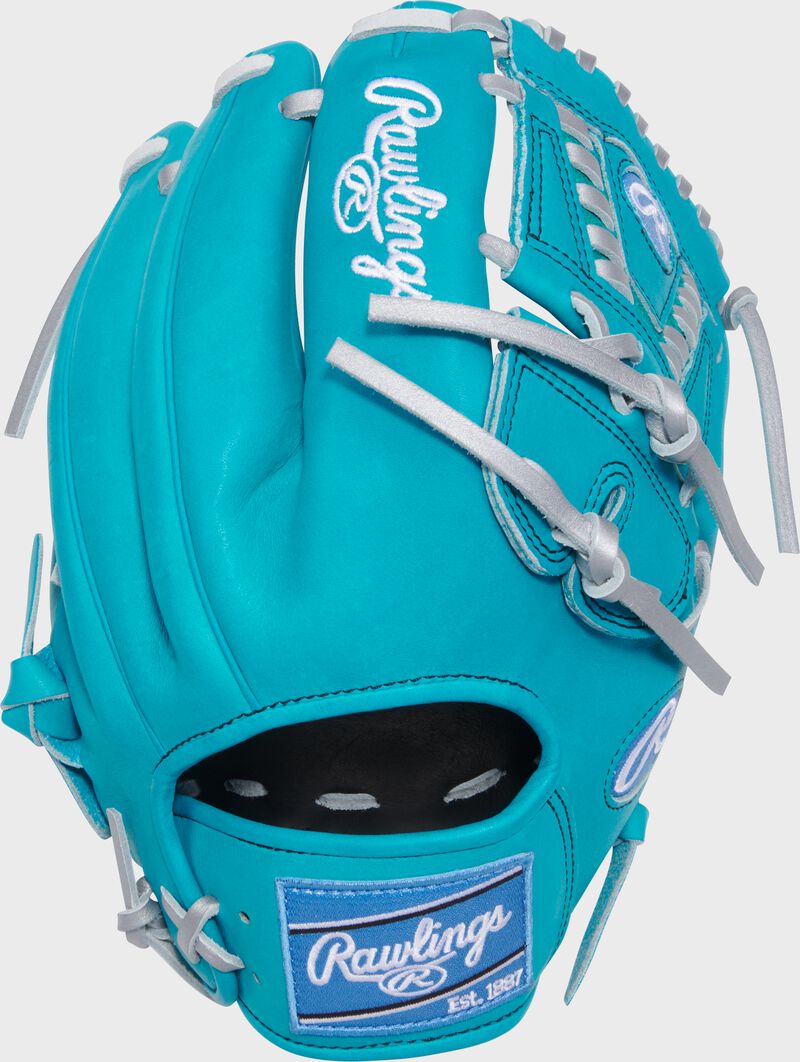 Rawlings Heart Of The Hide Series 11.75-Inch Baseball Glove - Right Hand Thrower - Teal/Silver