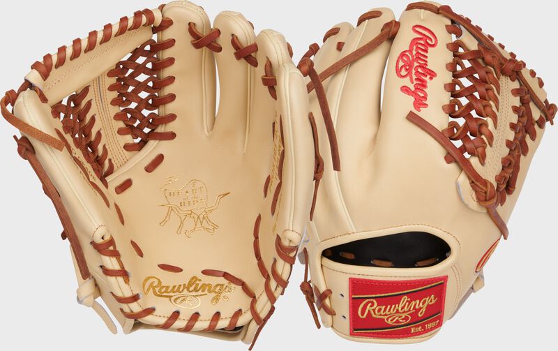 Rawlings Heart Of The Hide Series 11.75-Inch  Baseball Glove - Left Hand Thrower - Camel
