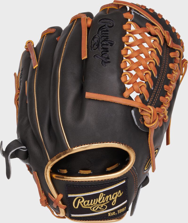 Rawlings Heart Of The Hide Series 11.75-Inch Baseball Glove - Right Hand Thrower - Dark Shadow