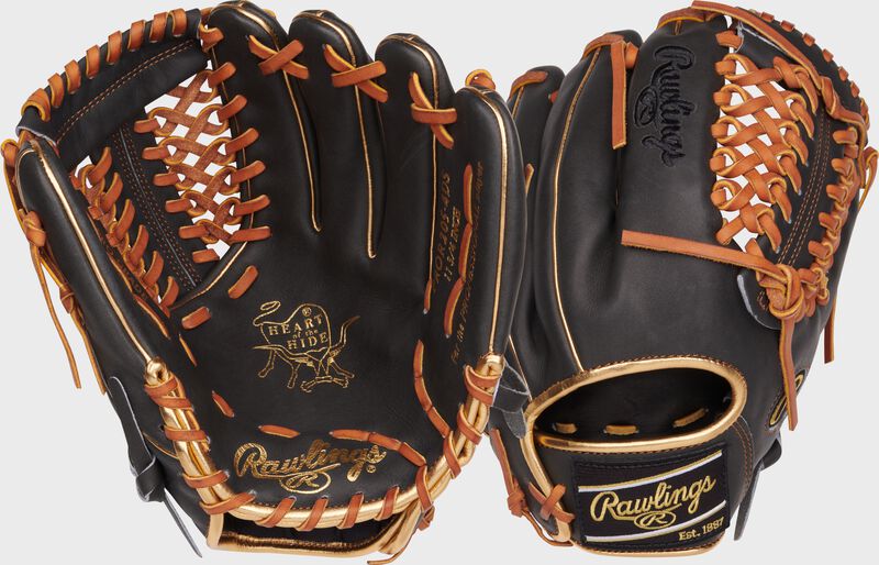 Rawlings Heart Of The Hide Series 11.75-Inch Baseball Glove - Left Hand Thrower - Dark Shadow