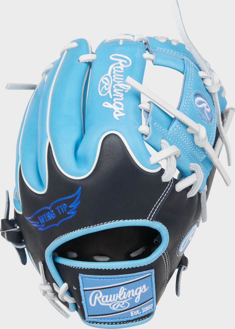 Rawlings Heart Of The Hide Series 11.75-Inch Baseball Glove - Right Hand Thrower - Columbia Blue/Black
