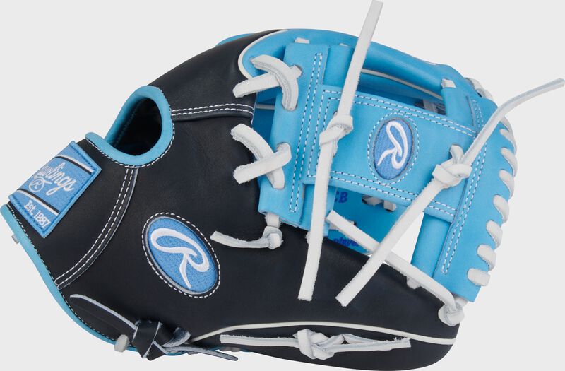 Rawlings Heart Of The Hide Series 11.75-Inch Baseball Glove - Right Hand Thrower - Columbia Blue/Black