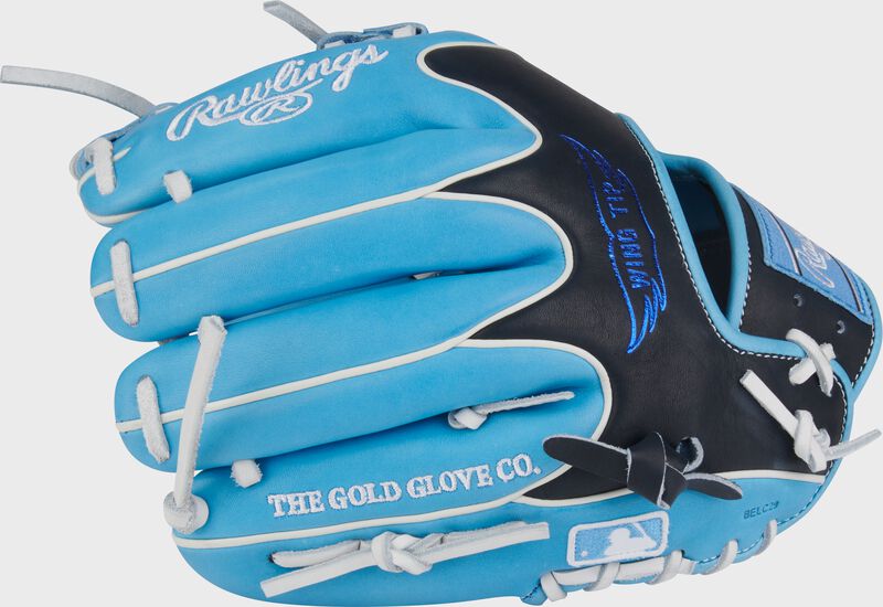 Rawlings Heart Of The Hide Series 11.75-Inch Baseball Glove - Right Hand Thrower - Columbia Blue/Black