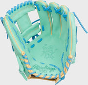 Rawlings Heart Of The Hide Series 11.75-Inch Baseball Glove - Right Hand Thrower - Mint/Columbia Blue