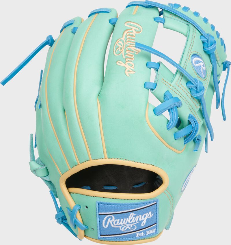 Rawlings Heart Of The Hide Series 11.75-Inch Baseball Glove - Right Hand Thrower - Mint/Columbia Blue