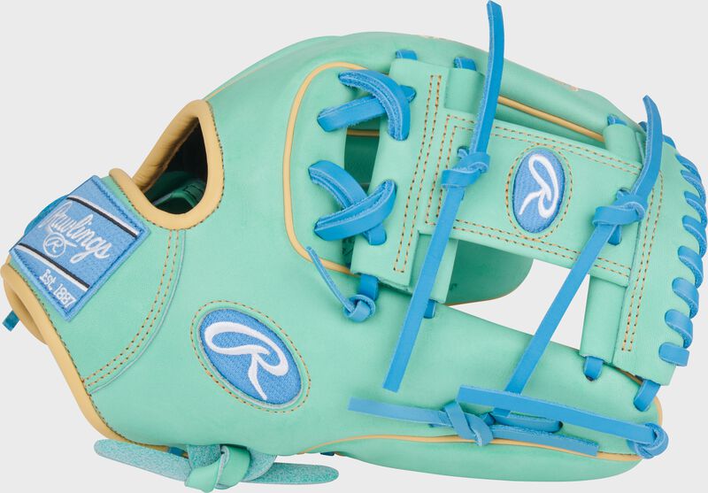 Rawlings Heart Of The Hide Series 11.75-Inch Baseball Glove - Right Hand Thrower - Mint/Columbia Blue