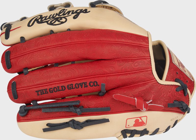 Rawlings Heart Of The Hide Series 12.75-Inch Baseball Glove - Right Hand Thrower - Camel/Scarlet