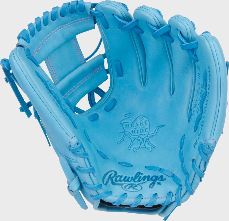 Rawlings Heart Of The Hide Series 11.5-Inch Baseball Glove - Right Hand Thrower - Columbia Blue