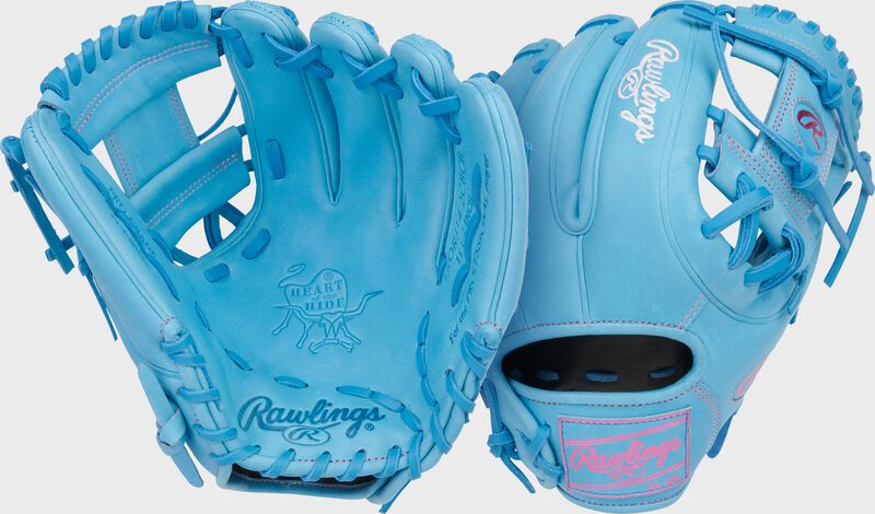 Rawlings Heart Of The Hide Series 11.5-Inch Baseball Glove - Right Hand Thrower - Columbia Blue