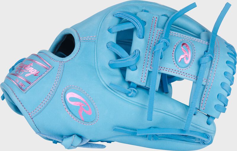 Rawlings Heart Of The Hide Series 11.5-Inch Baseball Glove - Right Hand Thrower - Columbia Blue