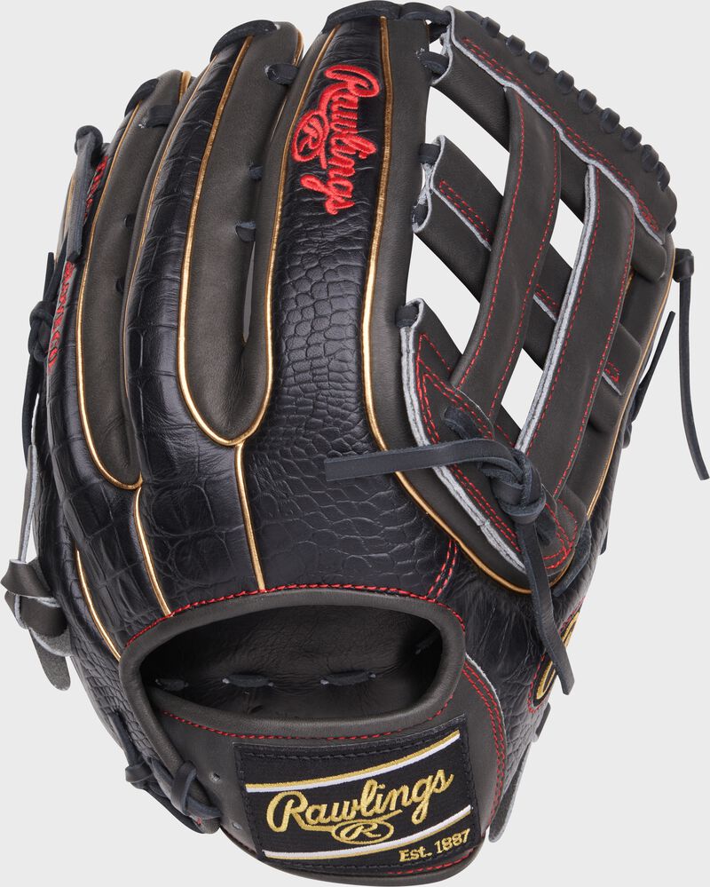 Rawlings Heart Of The Hide Series 12.75-Inch Baseball Glove - Right Hand Thrower - Dark Shadow