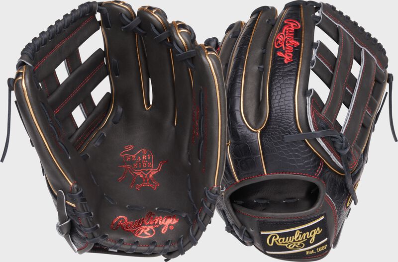 Rawlings Heart Of The Hide Series 12.75-Inch Baseball Glove - Left Hand Thrower - Dark Shadow