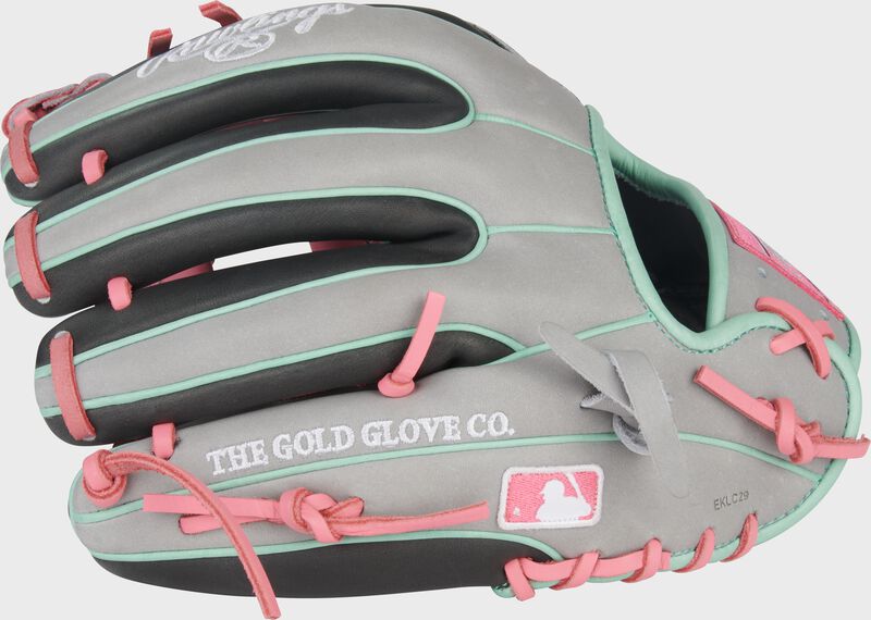 Rawlings Heart Of The Hide Series 11.5-Inch Baseball Glove - Right Hand Thrower - Dark Shadow/Gray/Pink