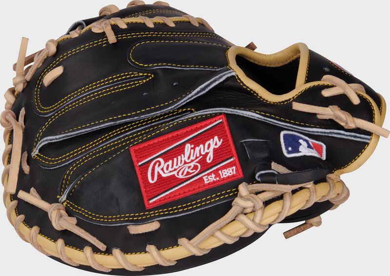 Rawlings Heart Of The Hide Series Adley Rutschman Catchers Mitt 34-Inch Baseball Glove - Right Hand Thrower - Black
