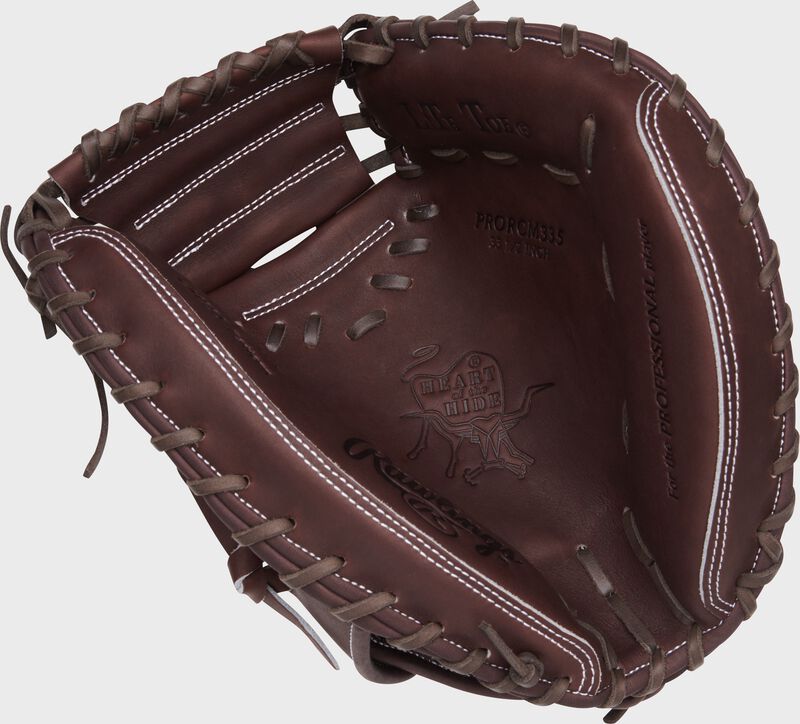 Rawlings Heart Of The Hide  Series Catchers Mitt 33.5-Inch Baseball Glove  - Right Hand Thrower - Chocolate