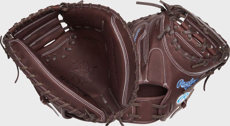 Rawlings Heart Of The Hide  Series Catchers Mitt 33.5-Inch Baseball Glove  - Right Hand Thrower - Chocolate