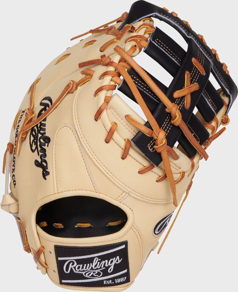 Rawlings Heart Of The Hide Series First Base Mitt 13-Inch Baseball Glove - Right Hand Thrower - Camel
