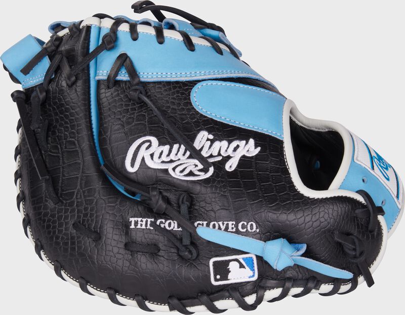 Rawlings Heart Of The Hide Series First Base Mitt 12.5-Inch Baseball Glove - Left Hand Thrower - Columbia Blue