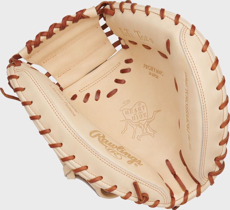 Rawlings Heart Of The Hide Series Catchers Mitt 34-Inch Baseball Glove - Right Hand Thrower - Camel