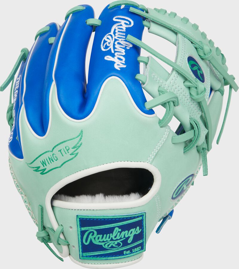 Rawlings Pro Preferred Series 11.5-Inch Baseball Glove - Right Hand Thrower - Royal/Mint