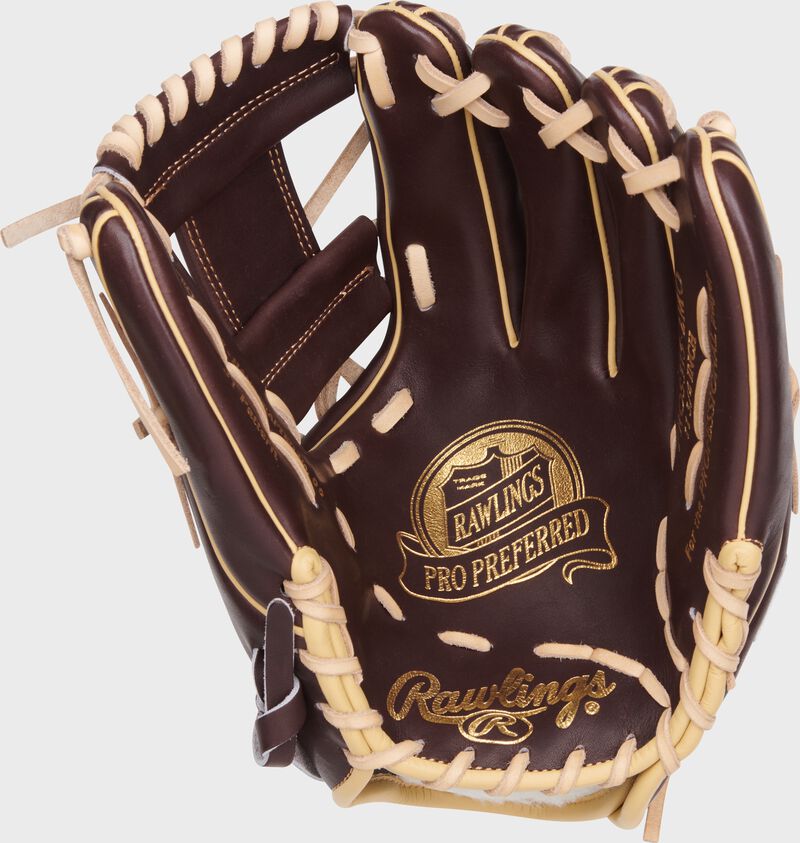 Rawlings Pro Preferred Series 11.75-Inch Baseball Glove - Right Hand Thrower - Mocha
