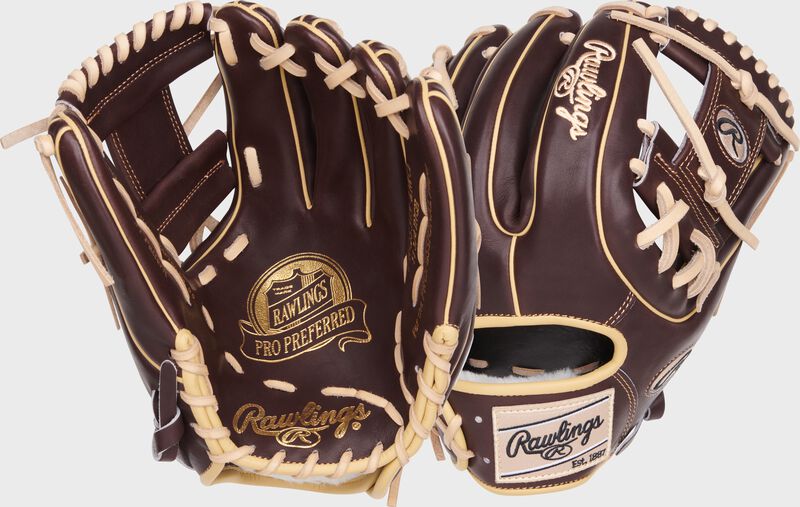 Rawlings Pro Preferred Series 11.75-Inch Baseball Glove - Right Hand Thrower - Mocha