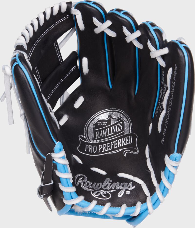 Rawlings Pro Preferred Series 11.5-Inch Baseball Glove - Right Hand Thrower - Black