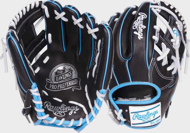 Rawlings Pro Preferred Series 11.5-Inch Baseball Glove - Right Hand Thrower - Black
