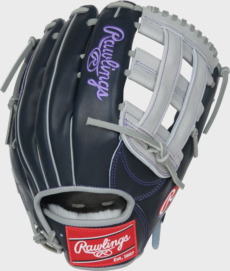 Rawlings Pro Preferred Series Aaron Judge Gameday Pattern 12.75-Inch Baseball Glove - Right Hand Thrower - Navy/Gray
