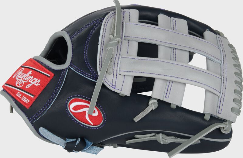 Rawlings Pro Preferred Series Aaron Judge Gameday Pattern 12.75-Inch Baseball Glove - Right Hand Thrower - Navy/Gray