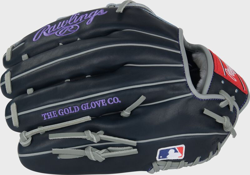 Rawlings Pro Preferred Series Aaron Judge Gameday Pattern 12.75-Inch Baseball Glove - Left Hand Thrower - Navy/Gray