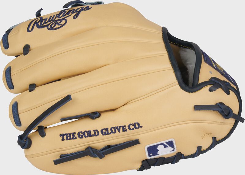 Rawlings Pro Preferred Series Anthony Volpe Gameday Pattern 11.5-Inch Baseball Glove - Right Hand Thrower - Camel/Navy