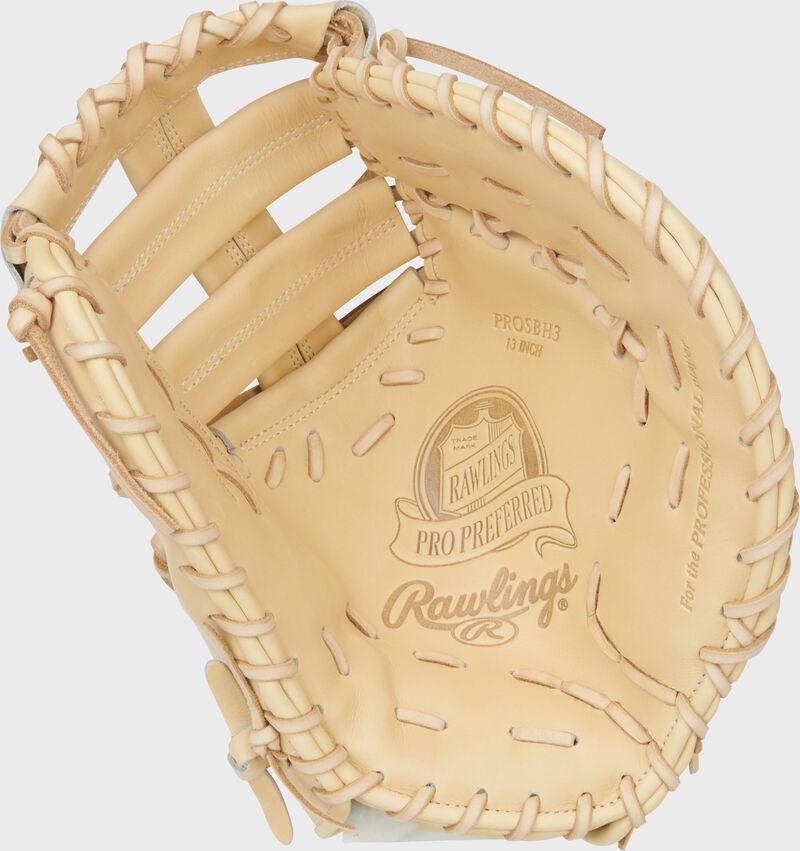 Rawlings Pro Preferred Series Bryce Harper Gameday Pattern 13-Inch Baseball Glove - Left Hand Thrower - Camel