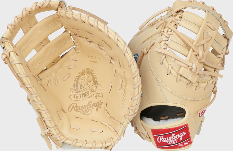 Rawlings Pro Preferred Series Bryce Harper Gameday Pattern 13-Inch Baseball Glove - Left Hand Thrower - Camel
