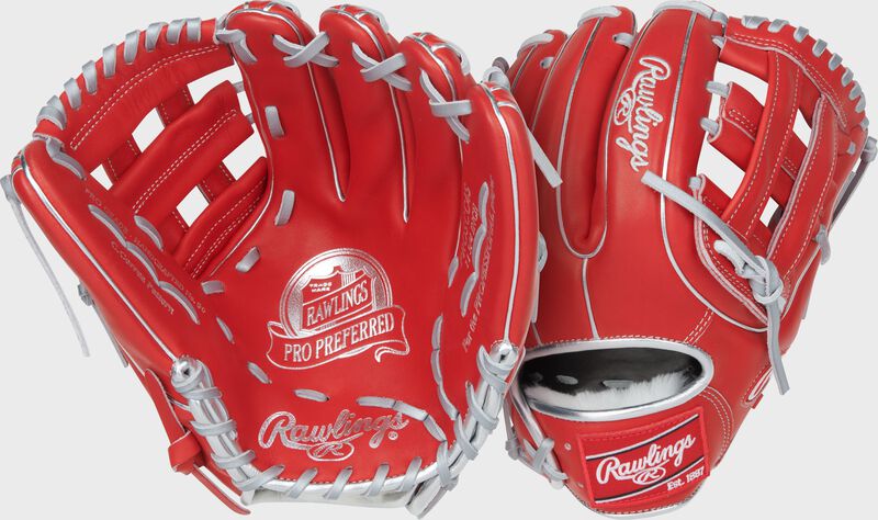 Rawlings Pro Preferred Series Carlos Correa Gameday Pattern 11.75-Inch Baseball Glove - Right Hand Thrower - Scarlet