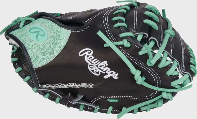 Rawlings Pro Preferred Series Catchers Mitt 33-Inch Baseball Glove - Right Hand Thrower - Black/Mint