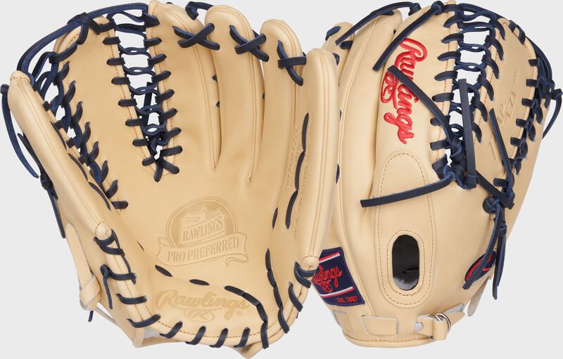 Rawlings Pro Preferred Series Mike Trout Gameday Pattern 12.75-Inch Baseball Glove - Right Hand Thrower - Camel