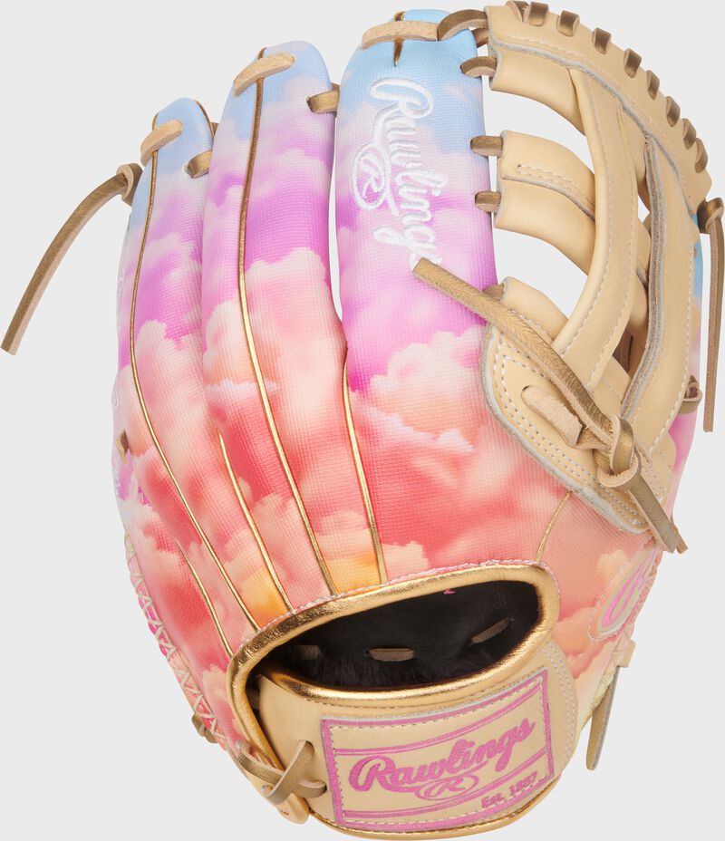 Rawlings Heart Of The Hide Series Sierra Romero Gameday Pattern 12-Inch Softball Glove - Right Hand Thrower - Camel