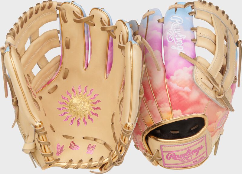 Rawlings Heart Of The Hide Series Sierra Romero Gameday Pattern 12-Inch Softball Glove - Right Hand Thrower - Camel