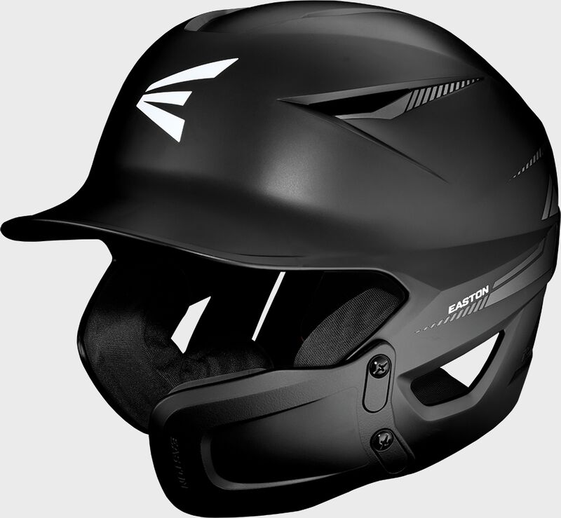 Easton Pro Max Medium/Large Batting Helmet With Universal Jaw Guard - Black