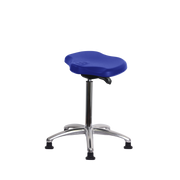 Polyurethane Ray Sit-Stand Chrome in Blue Polyurethane