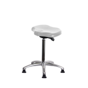 Polyurethane Ray Sit-Stand Chrome in Gray Polyurethane