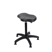 Polyurethane Ray Sit-Stand in Black Polyurethane