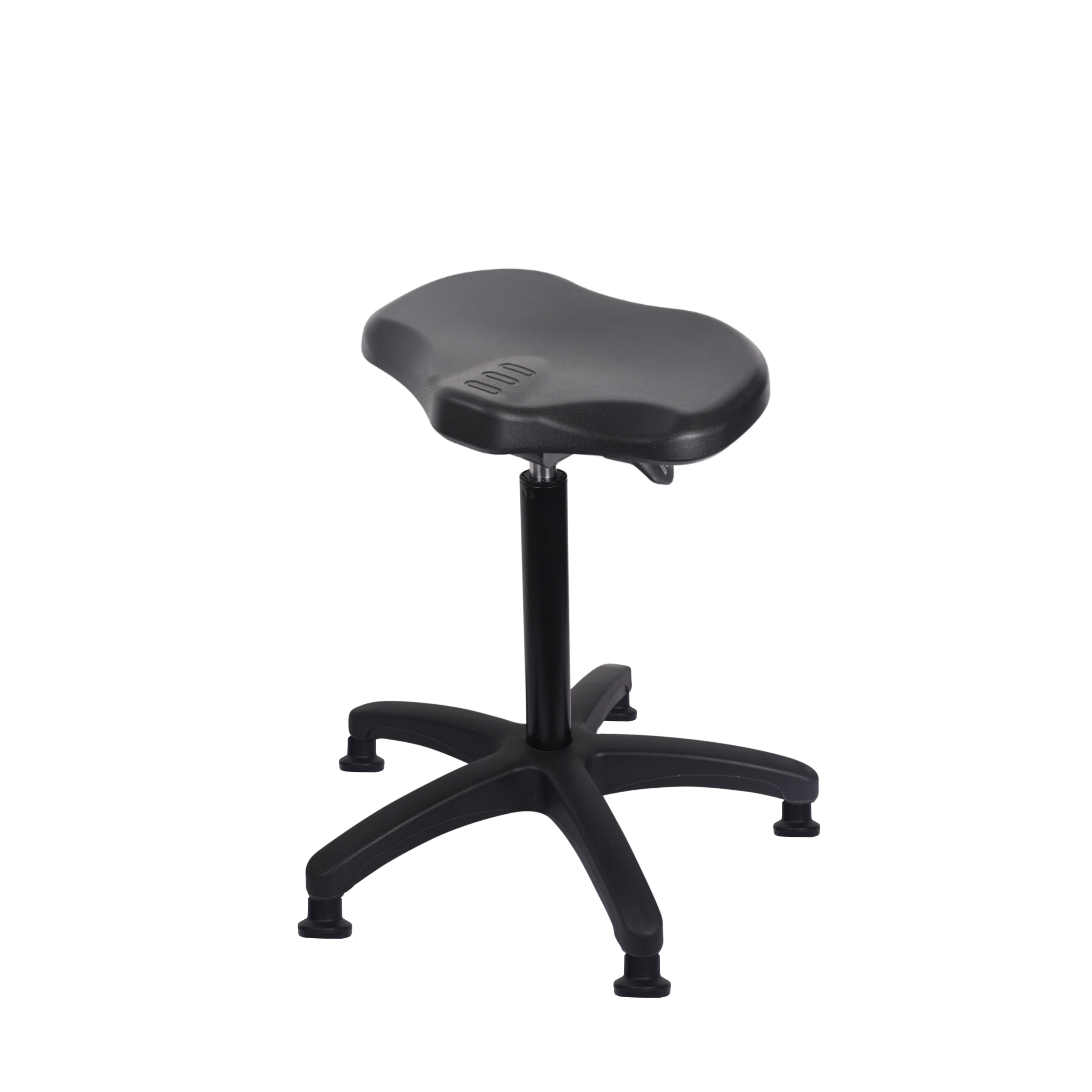 Polyurethane Ray Sit-Stand in Black Polyurethane