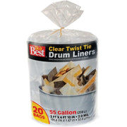 55 Gal. Clear Drum Liner (20-Count)