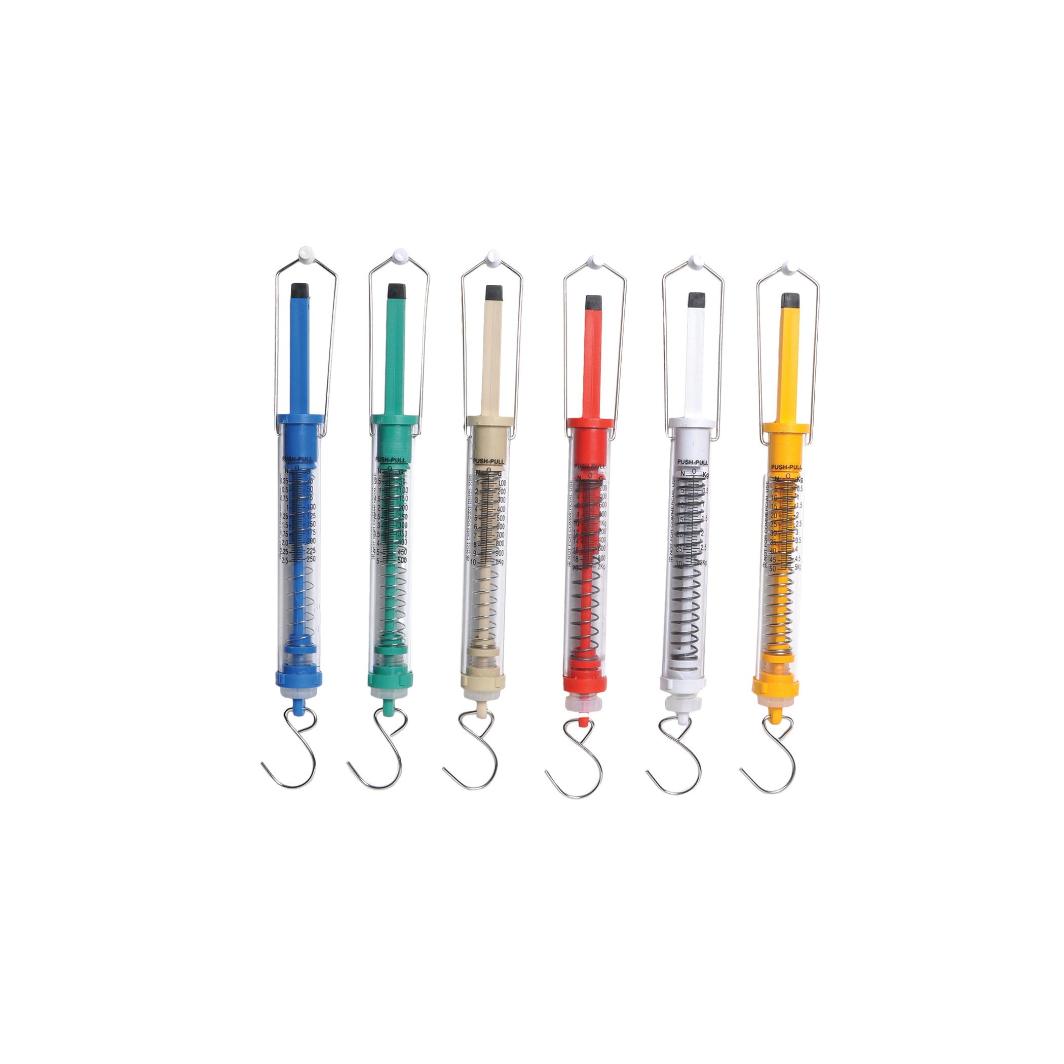 United Scientific® Push Pull Scale, 250G / 2.5N, Blue, Graduation 5G/0.05N